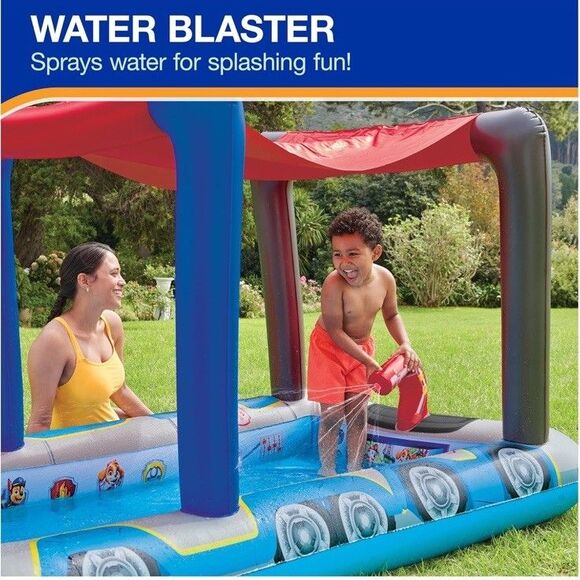 New SwimWays Paw Patrol Pool Patroller Deluxe Inflatable Pool - Picture 4 of 6